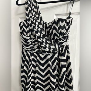 Black & White one-shoulder dress